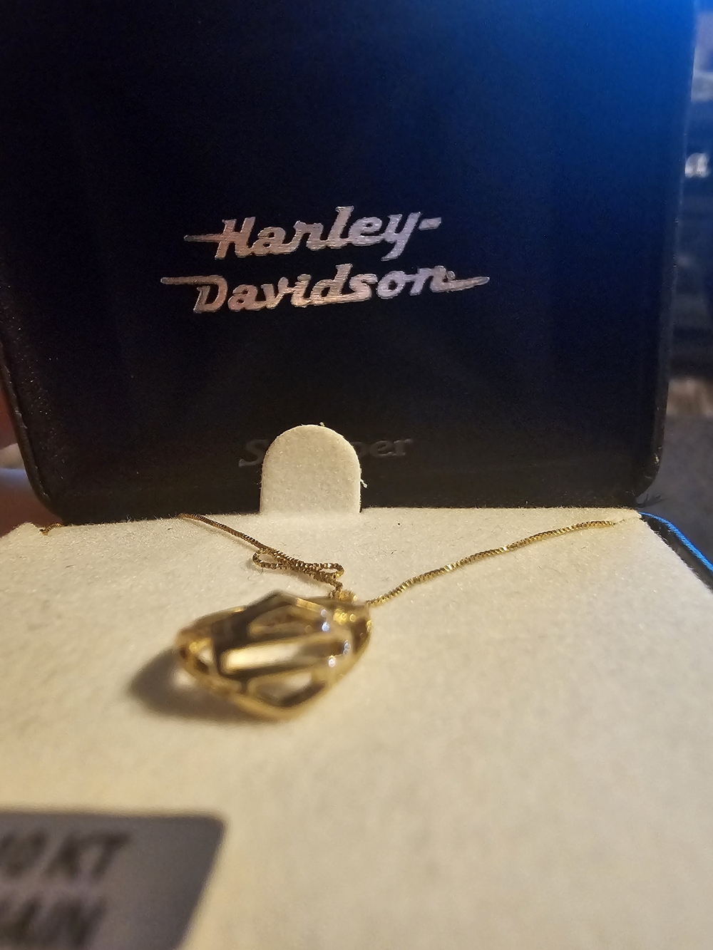 Harley-Davidson Stamper 10K Black Hills Gold Necklace